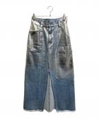 UNITED TOKYOユナイテッドトーキョー）の古着「メタリックデニムスカート」｜インディゴ