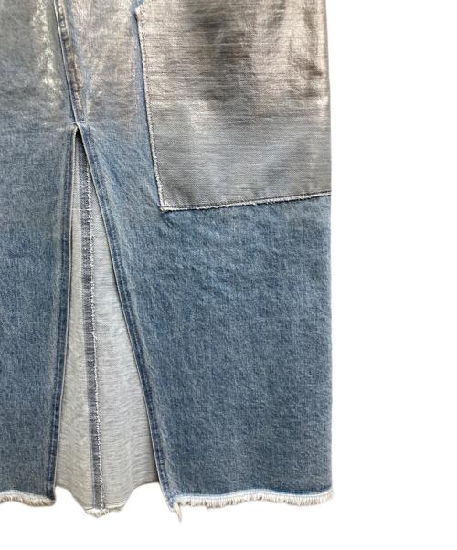 UNITED TOKYO（ユナイテッドトーキョー）UNITED TOKYO (ユナイテッドトーキョー) メタリックデニムスカート インディゴ サイズ:2の古着・服飾アイテム