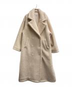 riendaリエンダ）の古着「テディボア2WAYロングコート」｜アイボリー