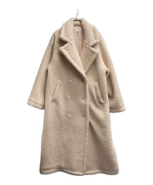 rienda（リエンダ）rienda (リエンダ) テディボア2WAYロングコート アイボリー サイズ:Mの古着・服飾アイテム