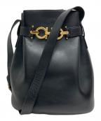 Salvatore Ferragamoサルヴァトーレ フェラガモ）の古着「ガンチーニワンショルダーバッグ」｜ブラック