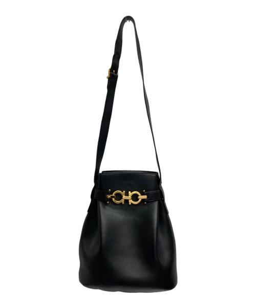 Salvatore Ferragamo（サルヴァトーレ フェラガモ）Salvatore Ferragamo (サルヴァトーレ フェラガモ) ガンチーニワンショルダーバッグ ブラックの古着・服飾アイテム