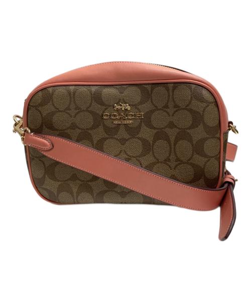 COACH（コーチ）COACH (コーチ) シグネチャーショルダーバッグ ピンクの古着・服飾アイテム