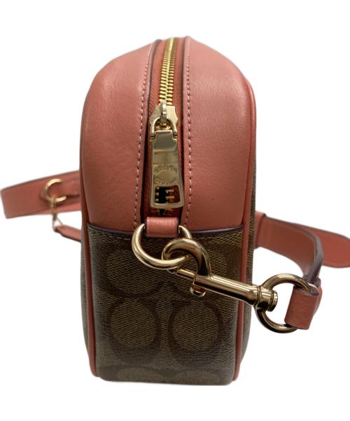COACH（コーチ）COACH (コーチ) シグネチャーショルダーバッグ ピンクの古着・服飾アイテム
