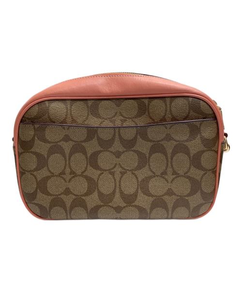 COACH（コーチ）COACH (コーチ) シグネチャーショルダーバッグ ピンクの古着・服飾アイテム