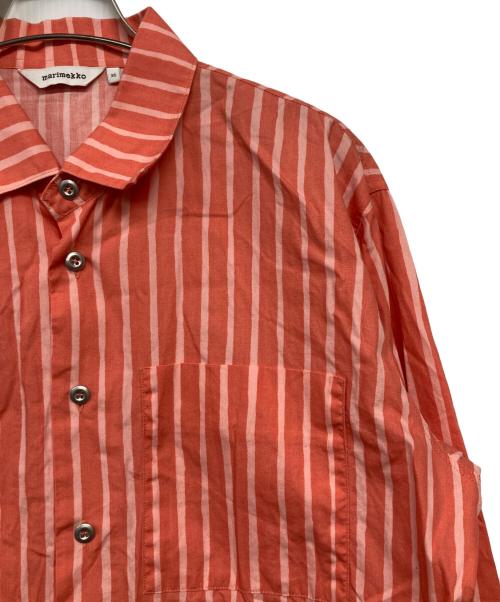marimekko（マリメッコ）marimekko (マリメッコ) ヨカポイカストライプシャツ ピンク サイズ:XSの古着・服飾アイテム