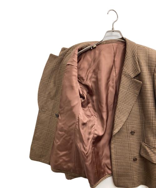 Burberry's（バーバリー）Burberry's (バーバリーズ) 千鳥格子セットアップ ブラウン サイズ:9ARの古着・服飾アイテム