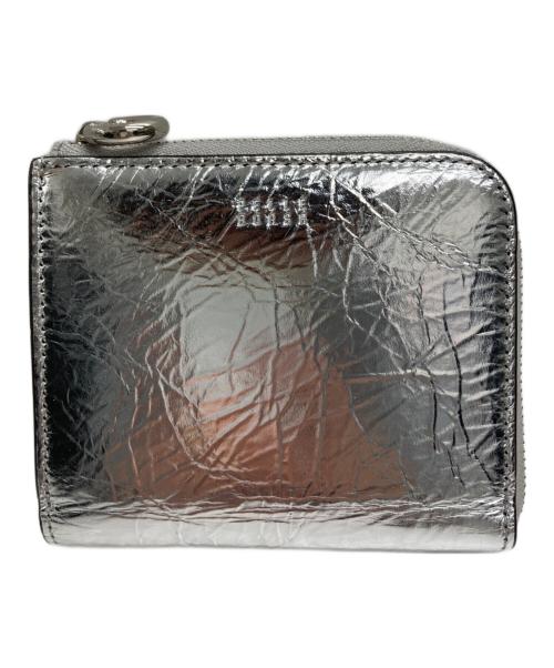 PELLE BORSA（ペレボルサ）PELLE BORSA (ペレボルサ) コンパクトウォレット シルバーの古着・服飾アイテム