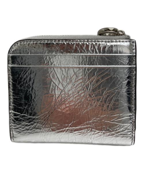PELLE BORSA（ペレボルサ）PELLE BORSA (ペレボルサ) コンパクトウォレット シルバーの古着・服飾アイテム