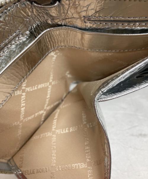 PELLE BORSA（ペレボルサ）PELLE BORSA (ペレボルサ) コンパクトウォレット シルバーの古着・服飾アイテム