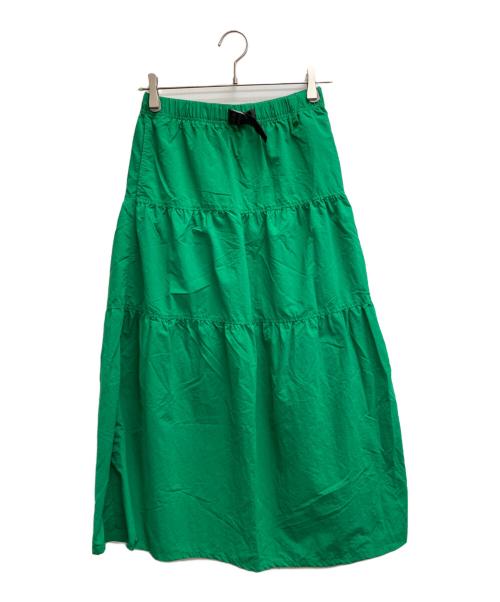 GRAMICCI（グラミチ）GRAMICCI (グラミチ) ナイロンティアードスカート グリーン サイズ:記載なしの古着・服飾アイテム