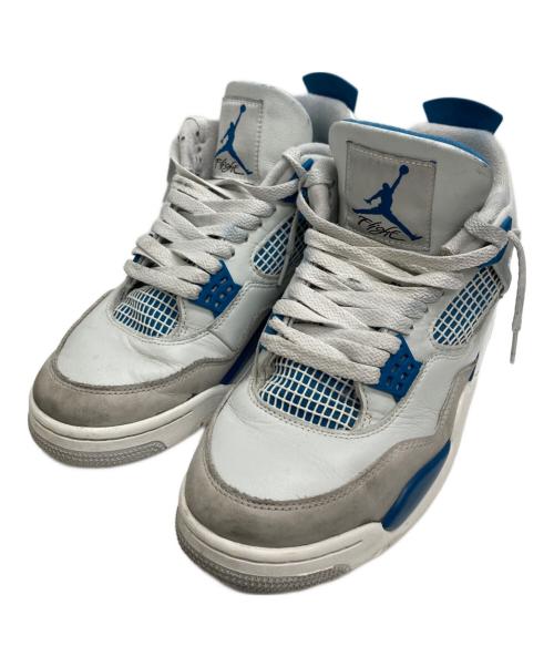 NIKE（ナイキ）NIKE (ナイキ) Air Jordan 4 Retro ホワイト×ブルー サイズ:27.0の古着・服飾アイテム
