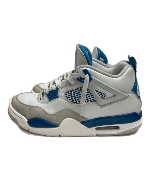 NIKE（ナイキ）NIKE (ナイキ) Air Jordan 4 Retro ホワイト×ブルー サイズ:27.0の古着・服飾アイテム