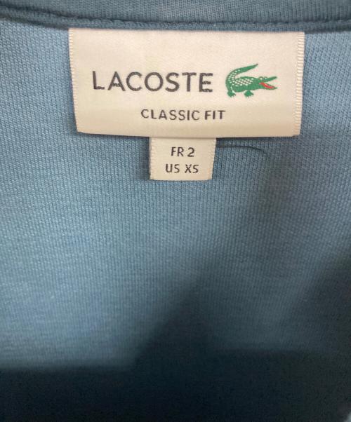 LACOSTE（ラコステ）LACOSTE (ラコステ) モノグラムジャカードポロシャツ ブルー サイズ:XSの古着・服飾アイテム