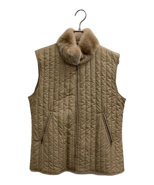Max Mara WEEK END LINE（マックスマーラ ウイークエンドライン）MAX MARA WEEK END LINE (マックスマーラ ウイークエンドライン) 中綿ベスト ベージュ サイズ:42の古着・服飾アイテム