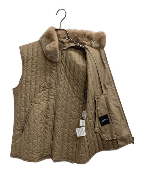 Max Mara WEEK END LINE（マックスマーラ ウイークエンドライン）MAX MARA WEEK END LINE (マックスマーラ ウイークエンドライン) 中綿ベスト ベージュ サイズ:42の古着・服飾アイテム