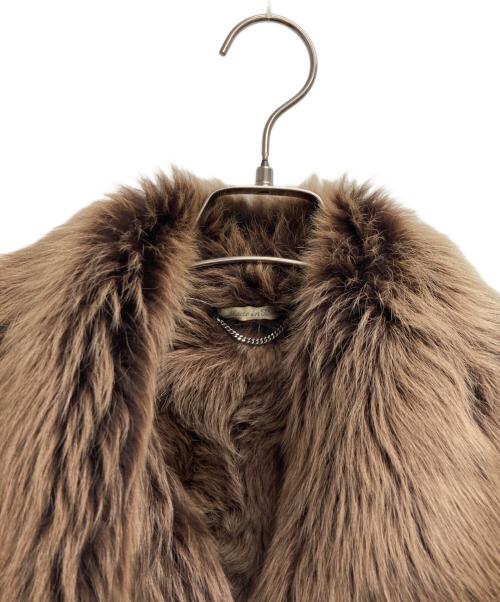 MaxMara（マックスマーラ）MaxMara (マックスマーラ) レザージャケット ブラウン サイズ:42の古着・服飾アイテム