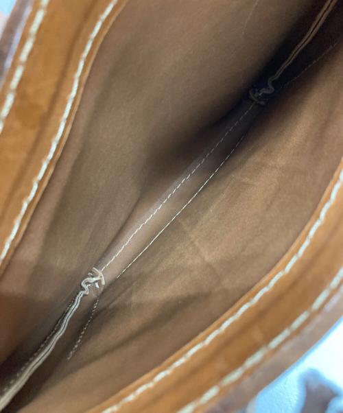 Herz（ヘルツ）Herz (ヘルツ) レザーバッグ ブラウンの古着・服飾アイテム