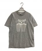 SUPREMEシュプリーム）の古着「ガーターベルト プリント Tシャツ」｜グレー