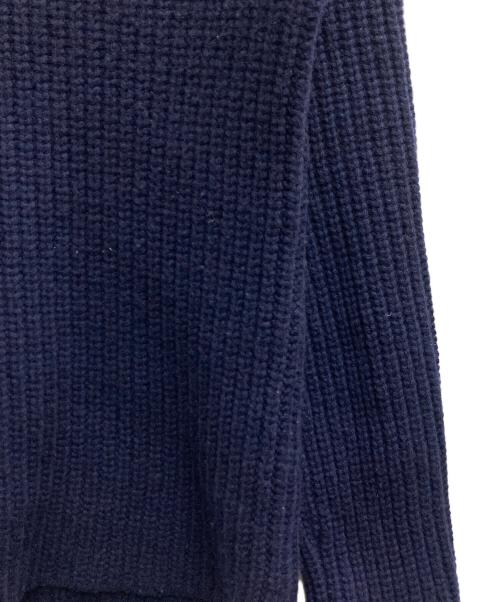 agnes b homme（アニエスベーオム）agnes b homme (アニエスベーオム) ショールカラー ローゲージニット プルオーバー ネイビー サイズ:1の古着・服飾アイテム