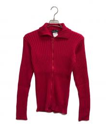 agnes b homme（アニエスベーオム）の古着「ニットジャケット」｜レッド