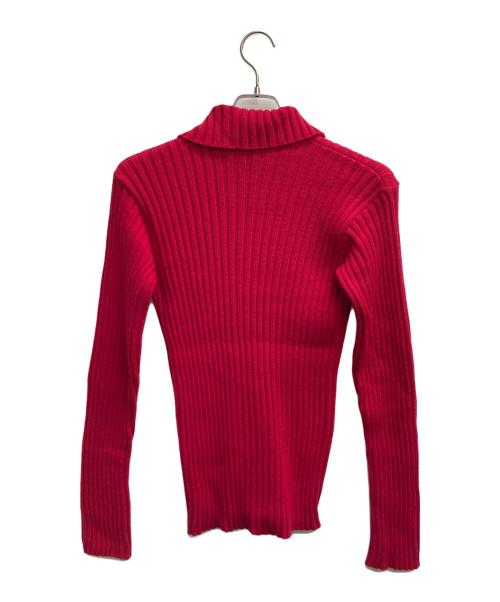 agnes b homme（アニエスベーオム）agnes b homme (アニエスベーオム) ニットジャケット レッドの古着・服飾アイテム