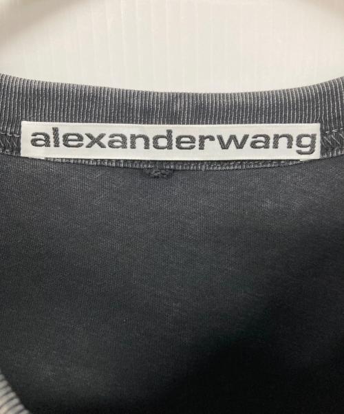 ALEXANDER WANG（アレキサンダー・ワン）ALEXANDER WANG (アレキサンダー・ワン) ロゴプリントTシャツ ブラック サイズ:Sの古着・服飾アイテム