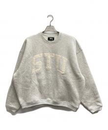 stussy（ステューシー）の古着「Stu Applique Crew（シュテュ　アプリケ　クルー）」｜オートミール