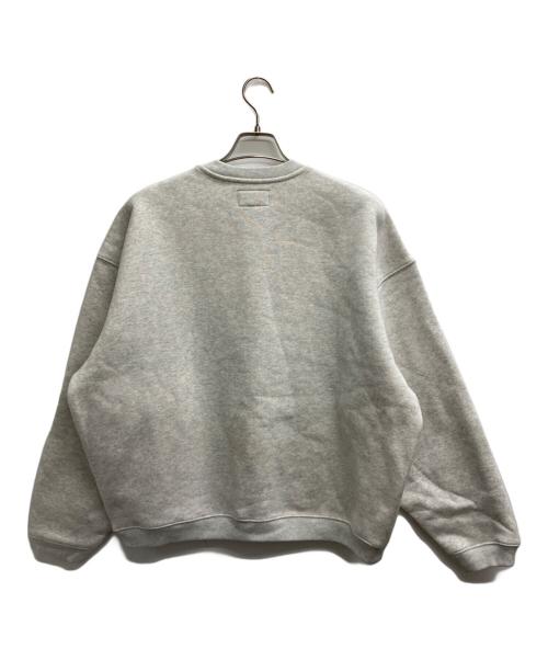 stussy（ステューシー）stussy (ステューシー) Stu Applique Crew（シュテュ　アプリケ　クルー） オートミール サイズ:Mの古着・服飾アイテム