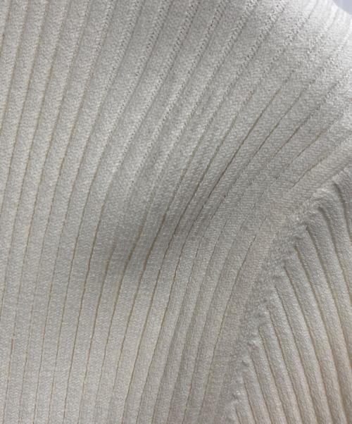 VALENTINO（ヴァレンティノ）VALENTINO (ヴァレンティノ) 半袖ニット ホワイト サイズ:Ｌの古着・服飾アイテム