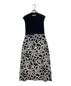 CORCOVADOコルコバード）の古着「ノースリーブニットワンピース」｜ネイビー