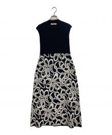 CORCOVADO（コルコバード）の古着「ノースリーブニットワンピース」｜ネイビー