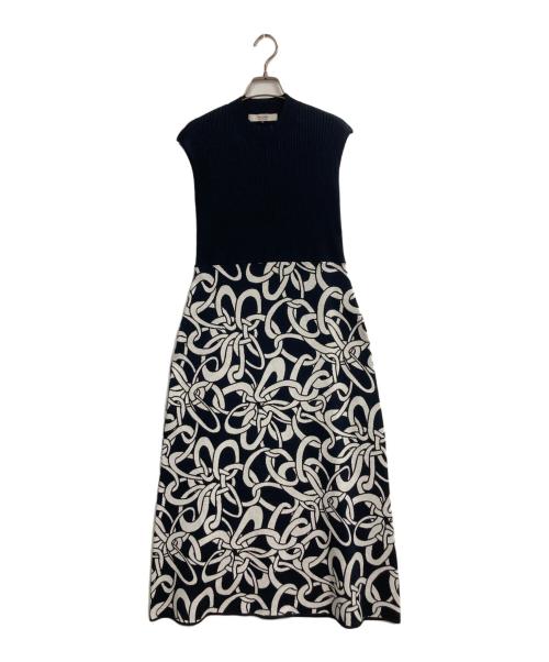 CORCOVADO（コルコバード）corcovado (コルコバード) ノースリーブニットワンピース ネイビー サイズ:38の古着・服飾アイテム