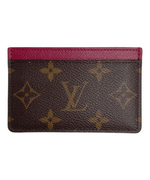 LOUIS VUITTON（ルイ ヴィトン）LOUIS VUITTON (ルイ ヴィトン) ポルトカルト サーンプル フューシャ ブラウンの古着・服飾アイテム