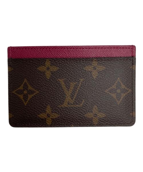 LOUIS VUITTON（ルイ ヴィトン）LOUIS VUITTON (ルイ ヴィトン) ポルトカルト サーンプル フューシャ ブラウンの古着・服飾アイテム