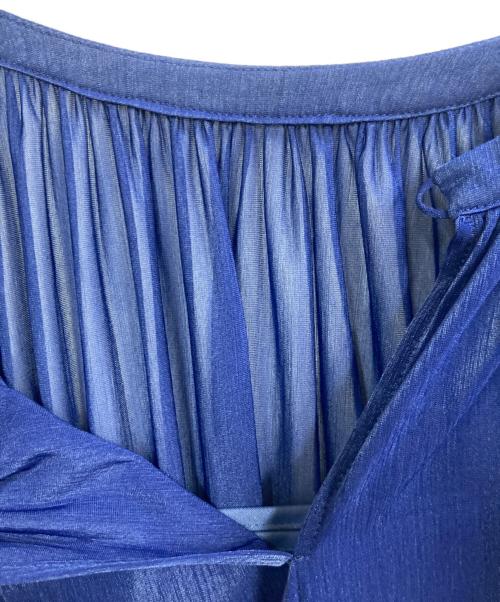 allureville（アルアバイル）allureville (アルアバイル) エスパンディワイドベルトワンピース ブルー サイズ:2の古着・服飾アイテム