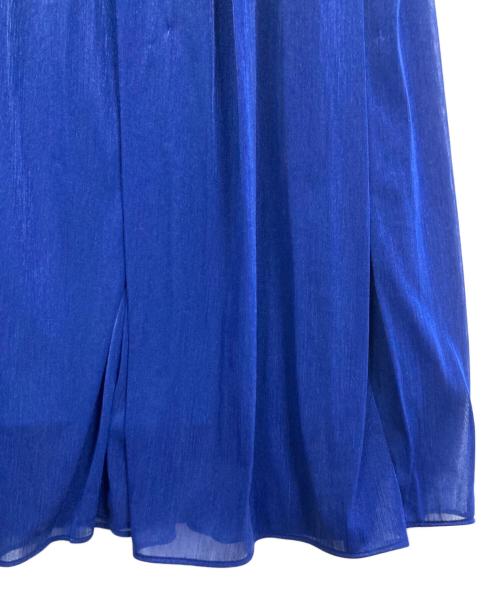 allureville（アルアバイル）allureville (アルアバイル) エスパンディワイドベルトワンピース ブルー サイズ:2の古着・服飾アイテム