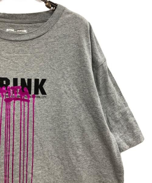 KRINK（クリンク）KRINK (クリンク) KITH (キス) プリントTシャツ グレー サイズ:Lの古着・服飾アイテム