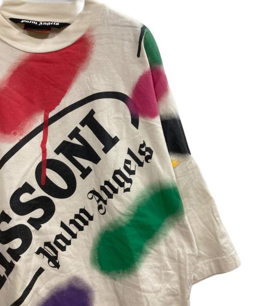 Palm Angels（パーム エンジェルス）Palm Angels (パーム エンジェルス) MISSONI (ミッソーニ) プリントTシャツ アイボリー サイズ:Mの古着・服飾アイテム