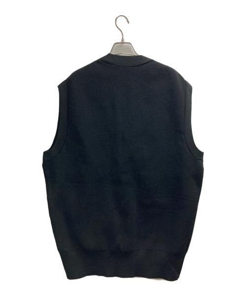 Adam et Rope（アダム エ ロペ）Adam et Rope (アダム エ ロペ) ミドルニットジレ ブラック サイズ:Fの古着・服飾アイテム