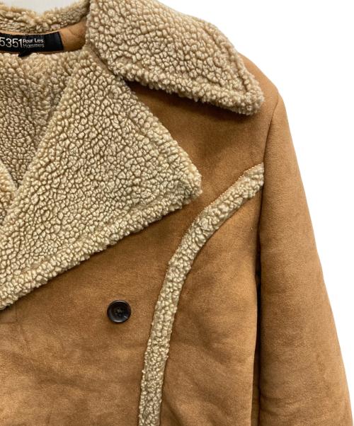 5351 pour les hommes（5351プールオム）5351 pour les hommes (5351プールオム) ムートンコート ブラウン サイズ:３の古着・服飾アイテム