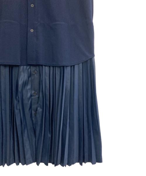 TOGA PULLA（トーガ プルラ）TOGA PULLA (トーガ プルラ) Code pique jersey shirt dress ネイビー サイズ:36の古着・服飾アイテム
