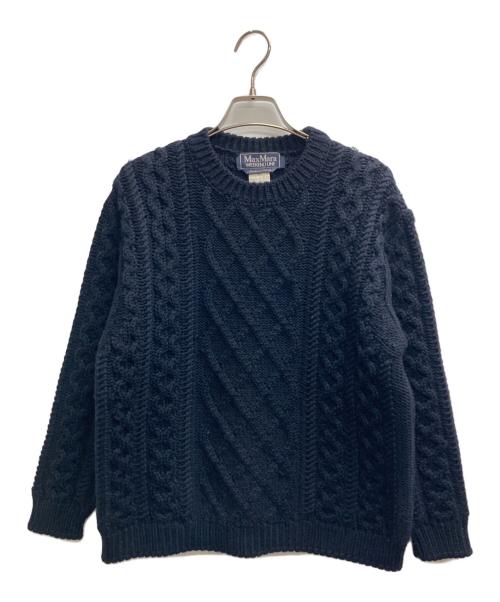 WEEKEND Max Mara（ウィークエンド マックスマーラ）Weekend Max Mara (ウィークエンド マックスマーラ) ケーブルニット ネイビー サイズ:Mの古着・服飾アイテム