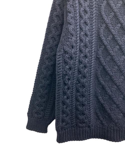 WEEKEND Max Mara（ウィークエンド マックスマーラ）Weekend Max Mara (ウィークエンド マックスマーラ) ケーブルニット ネイビー サイズ:Mの古着・服飾アイテム