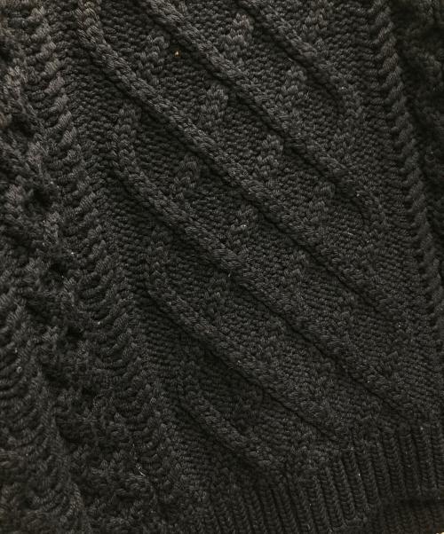 WEEKEND Max Mara（ウィークエンド マックスマーラ）Weekend Max Mara (ウィークエンド マックスマーラ) ケーブルニット ネイビー サイズ:Mの古着・服飾アイテム