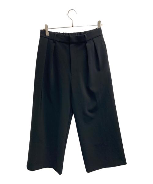 Lui's（ルイス）Lui's (ルイス) ダブルクロス2タックワイドスラックス ブラック サイズ:Sの古着・服飾アイテム