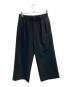 Lui's（ルイス）の古着「ダブルクロス2タックワイドスラックス」｜ブラック