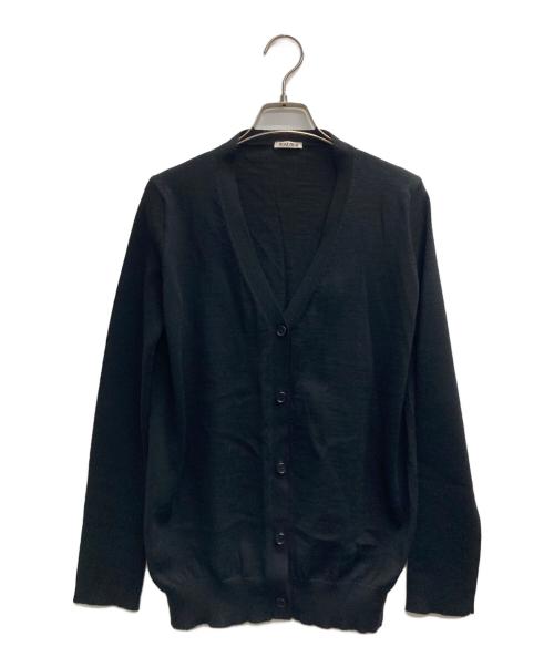 MIU MIU（ミュウミュウ）MIU MIU (ミュウミュウ) ウールニットカーディガン ブラック サイズ:40の古着・服飾アイテム