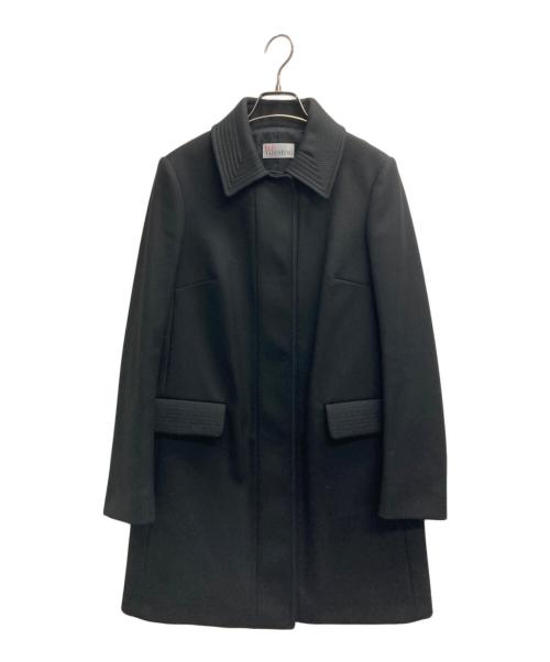 RED VALENTINO（レッドヴァレンティノ）RED VALENTINO (レッドヴァレンティノ) 比翼コート ブラック サイズ:40の古着・服飾アイテム