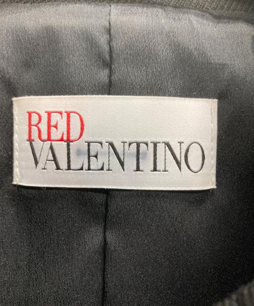 RED VALENTINO（レッドヴァレンティノ）RED VALENTINO (レッドヴァレンティノ) 比翼コート ブラック サイズ:40の古着・服飾アイテム